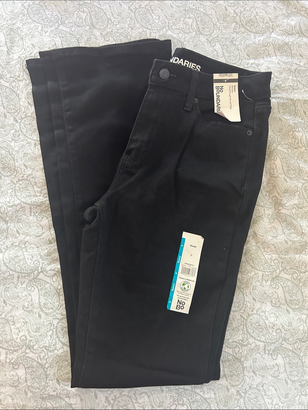 No Boundaries women’s boot cut black jeans